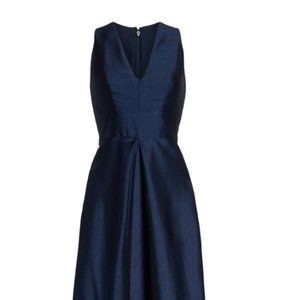 Alfred Sung Midnight VNeck Navy Gown